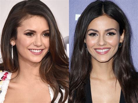 are victoria justice and nina dobrev related|nina dobrev look alike.